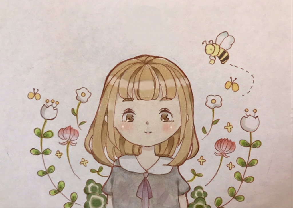 みつばちの挿絵